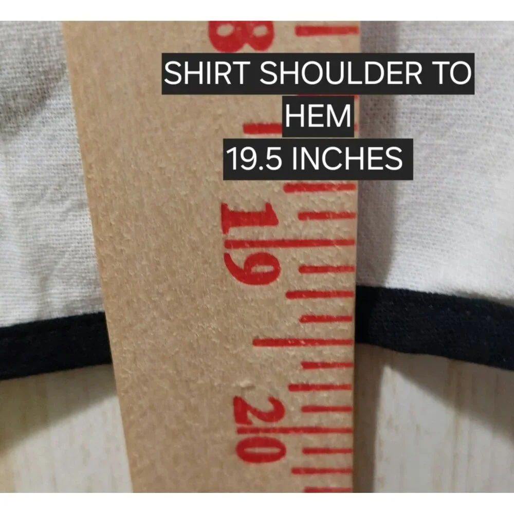 NWT Commense Womens White & Black Trim 100% Cotton Shirt + Shorts Set Size Med. - Picture 7 of 7